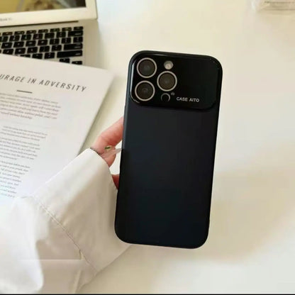 Simple Solid Color for Iphone 17/16/15/14/13/12 Promax Pro Air Couple Phone Case Comes with a Built-In Lens Protector,Made of Liquid Silicone, Shockproof and Drop-Resistant, with Dopamine-Inspired Colors.