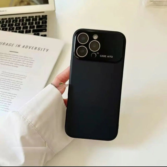 Simple Solid Color for Iphone 17/16/15/14/13/12 Promax Pro Air Couple Phone Case Comes with a Built-In Lens Protector,Made of Liquid Silicone, Shockproof and Drop-Resistant, with Dopamine-Inspired Colors.